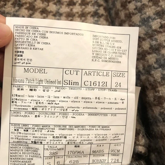 Beautiful Alpaca Men's Houndstooth Blazer - 38s - Picture 3 of 3